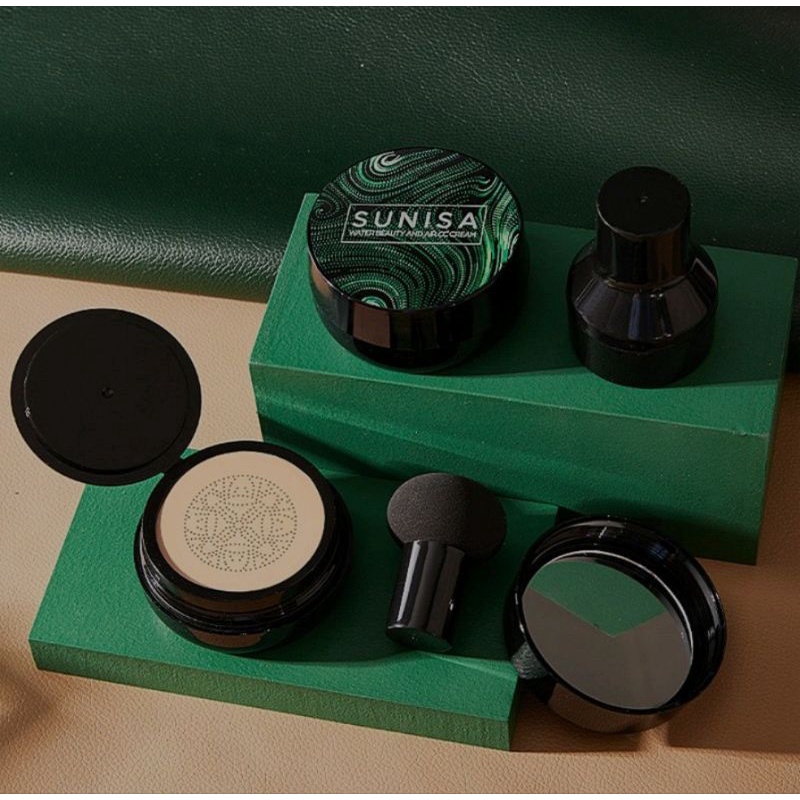 SUNISA Water Beauty and Air CC Cream Moisturizing Foundation 100% || Bedak Sunisa