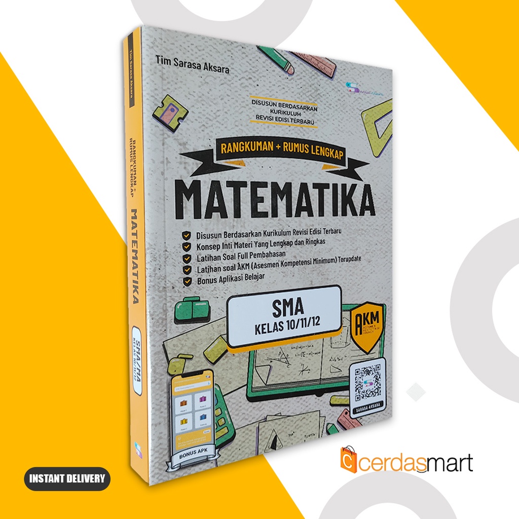 BUKU : RANGKUMAN + RUMUS LENGKAP MATEMATIKA SMA KELAS 10 11 12