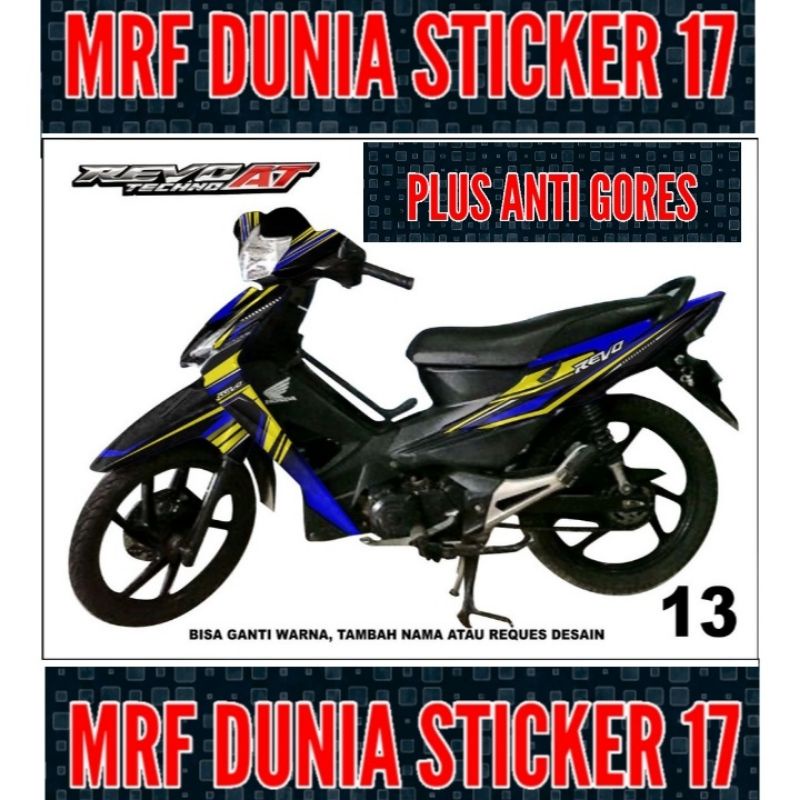 Sticker decal Revo Lama Full Body  Decal Motor Revo Lama Sticker Motor Revo Lama Decal Sticker Motor