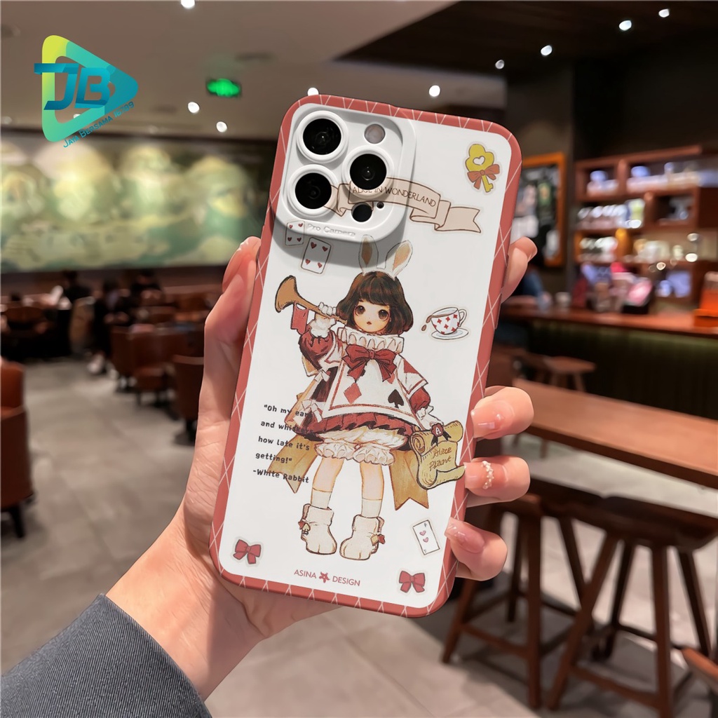 CUSTOM CASE SOFTCASE SILIKON PROCAMERA ALICE CUSTOM OPPO REALME VIVO XIAOMI SAMSUNG INFINIX IPHONE FOR ALL TYPE JB6186