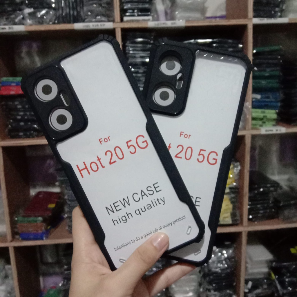 New Model Case INFINIX HOT 20 5G Case Shockproof Fusion Xundd Body Transparant Premium Quality Casing Handphone Fids Stor