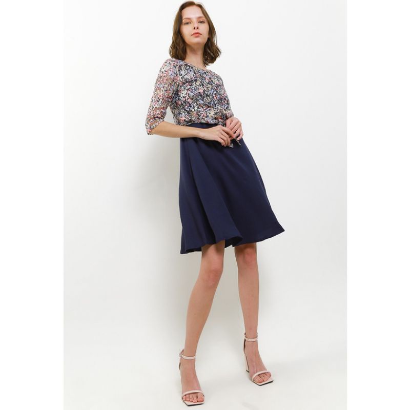 EXIT GRAINNE ORIGINAL MATAHARI Navy Dress - tag. 809.900