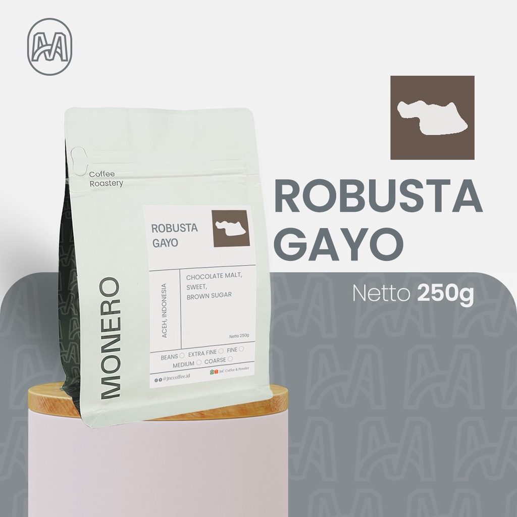 Kopi Robusta Gayo Monero Robusta Coffee 250g