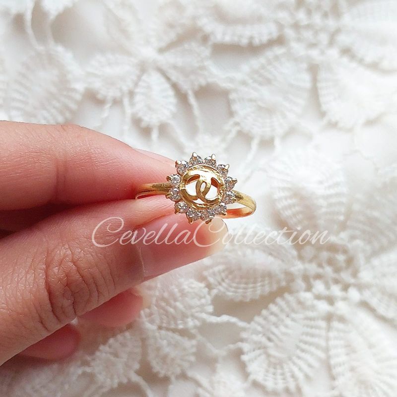 Cincin Channel Emas Muda 1 Gram