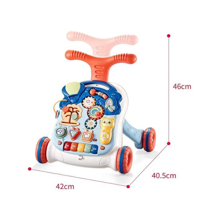 Right Start 5 in 1 and 2 in 1 Musical Activity Baby Push Walker - Mainan Dorong Table Mini Car Musik Jalan
