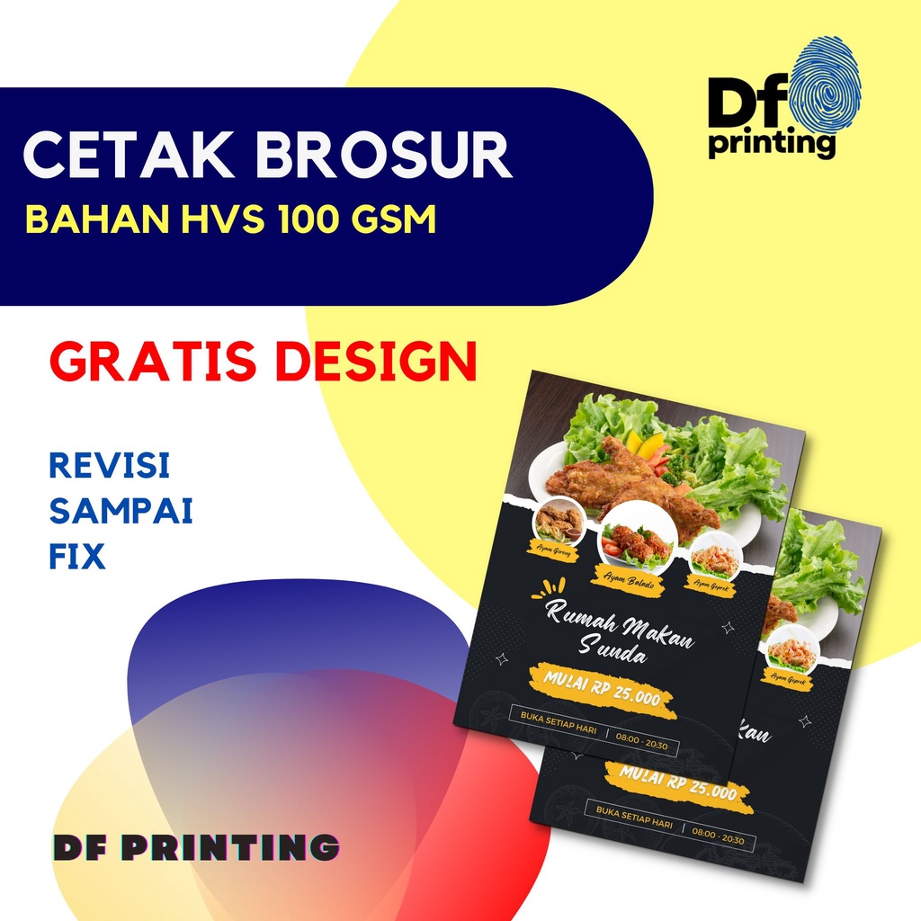 

CETAK BROSUR MURAH | HVS 100GSM | GRATIS DESIGN