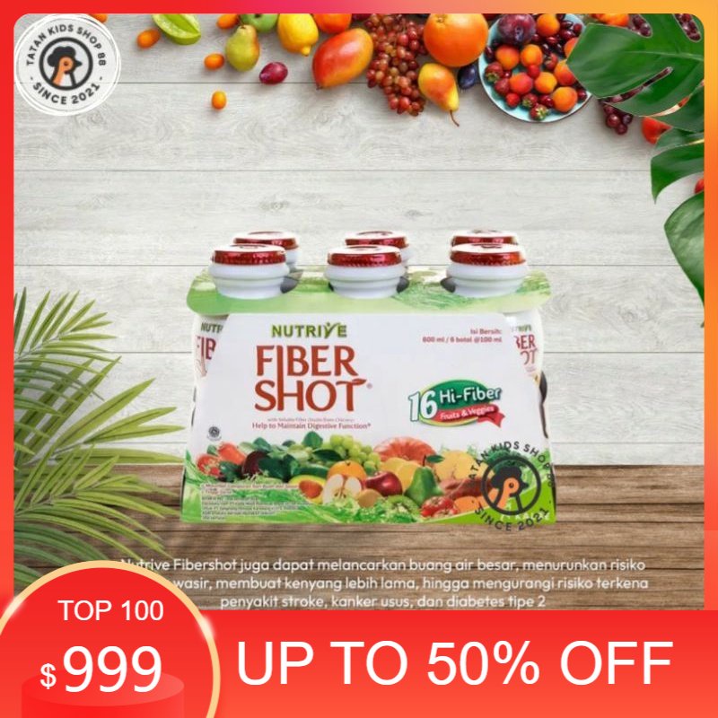 

Nutrive Fiber Shot Veggie 6× 100ml minuman Serat Tinggi Detox