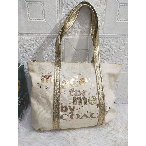 Tote coach Poppy kanvas .