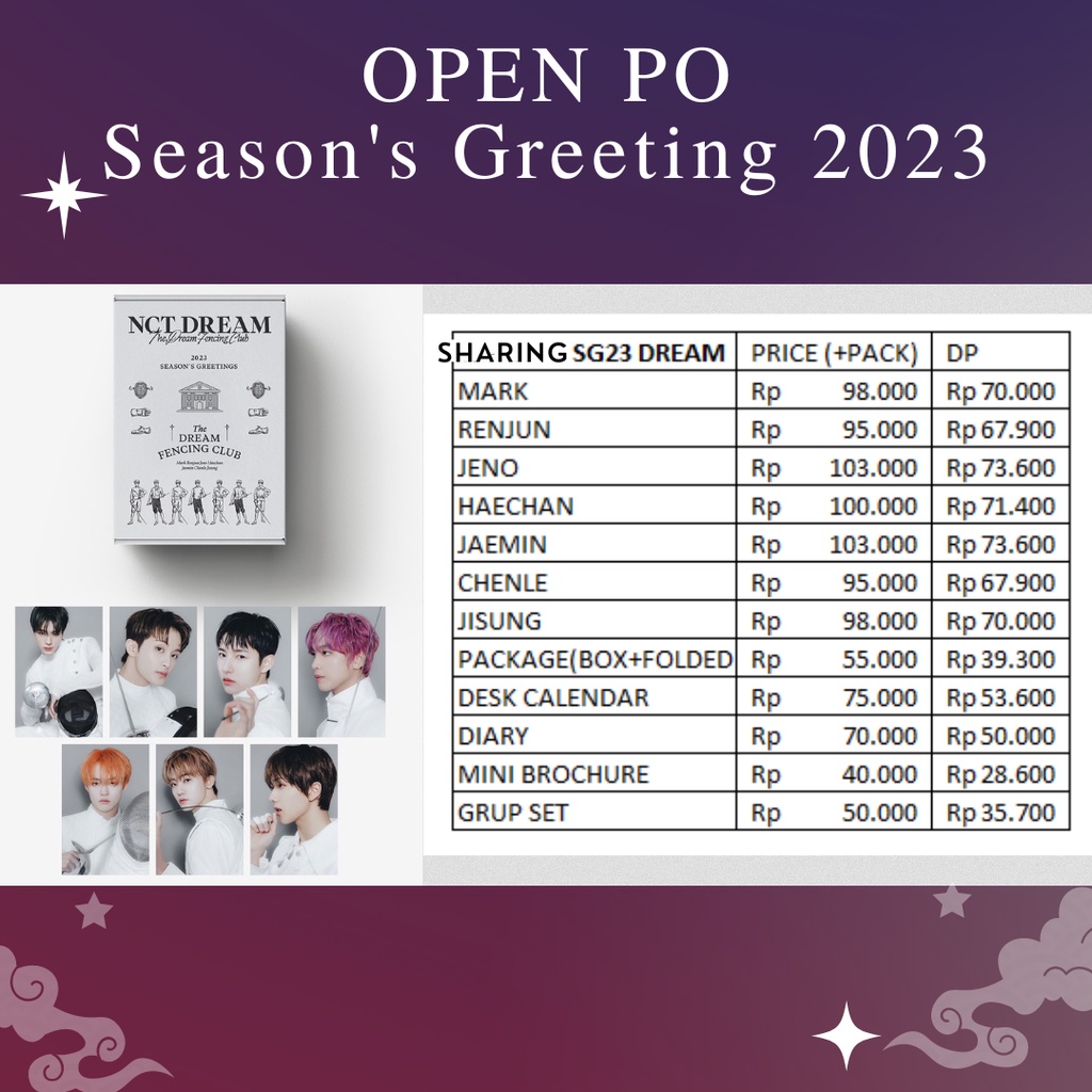 Jual SEASON'S GREETING 2023 NCT DREAM BENE KTOWN Shopee Indonesia