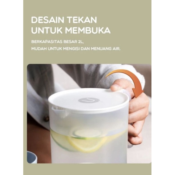 Samono SK003 Ketel Air Plastik Tahan Panas dan Dingin Kapasitas Besar 2L