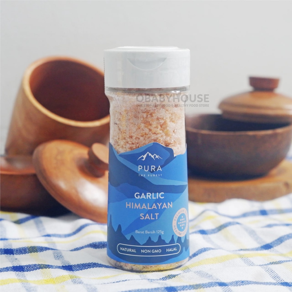 Pura Himalayan Salt Garlic 125 gr