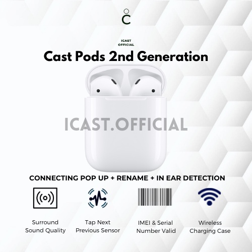 iCast TWS Cast Pods Gen 2 Airoha Edition Final Upgrade + Wireless By iCast