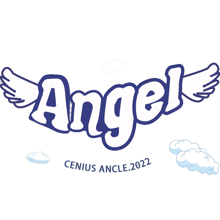 EUNII T-shirt Lengan Pendek Cute Angel Korean Style/Kaos Atasan Wanita/Baju Kaus Oversize Wanita/Kaos Wanita