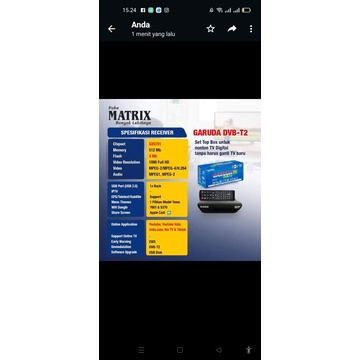 STB/ SET TOP BOX MATRIX GARUDA MURAH