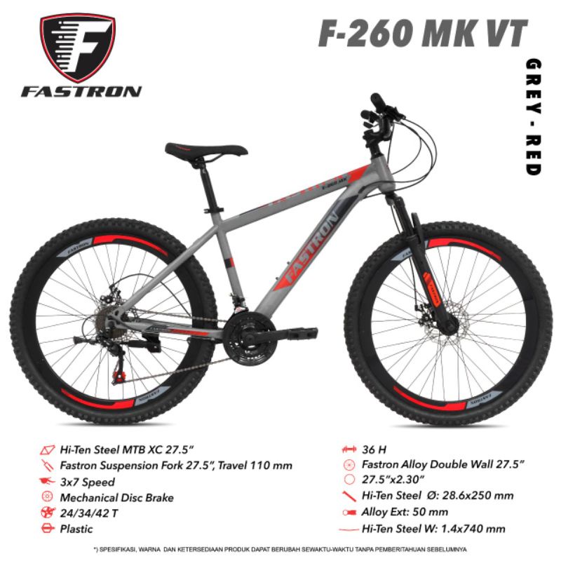 Sepeda Gunung MTB 27.5 Fastron 260 MK