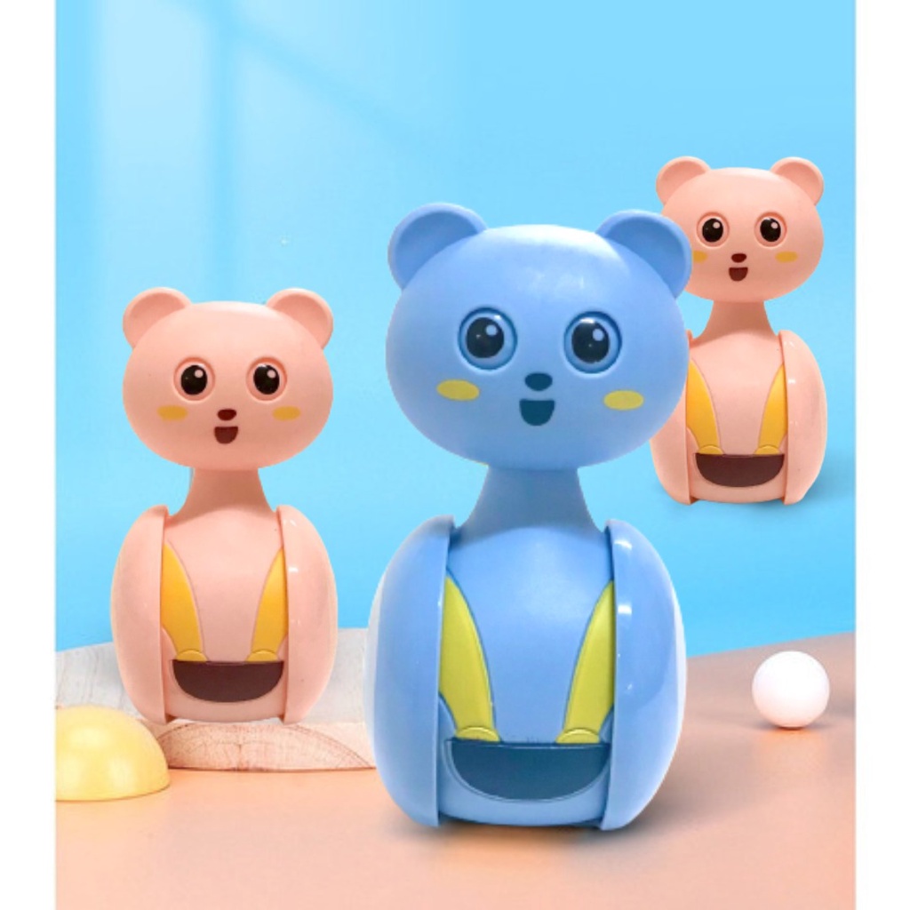 Mainan Rattle dan Lampu Shake stand goyang tetap berdiri little bear [JM-GCB]