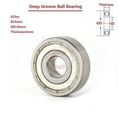 Bearing 625zz 625 zz Deep Groove Ball Bearing Miniature 5 x 16 x 5 mm