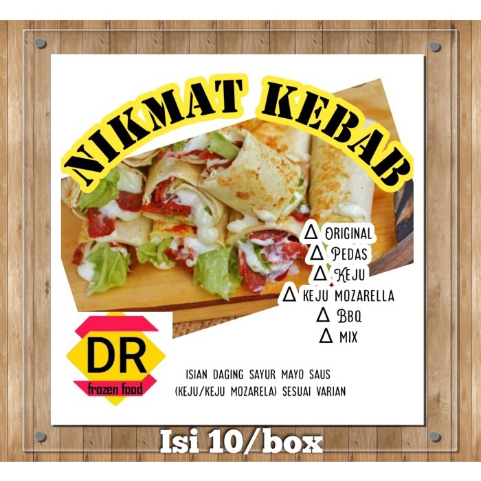 

Nikmat Kebab isi 10 per box