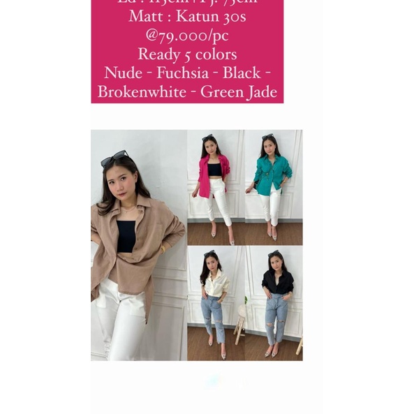 nara shirt - Fuschia