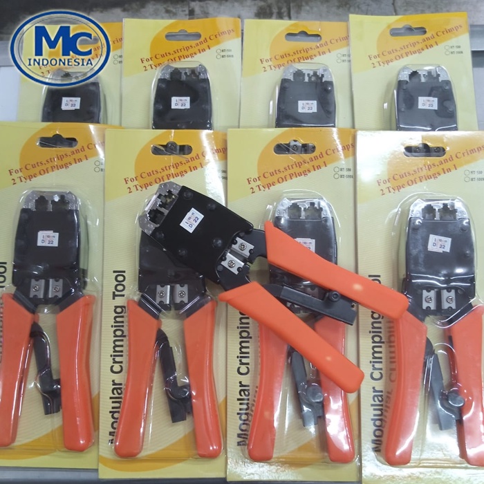 Tang Crimping RJ45 2 HOLE 8P 6P / Crimping Tool Modular RJ45 RJ11