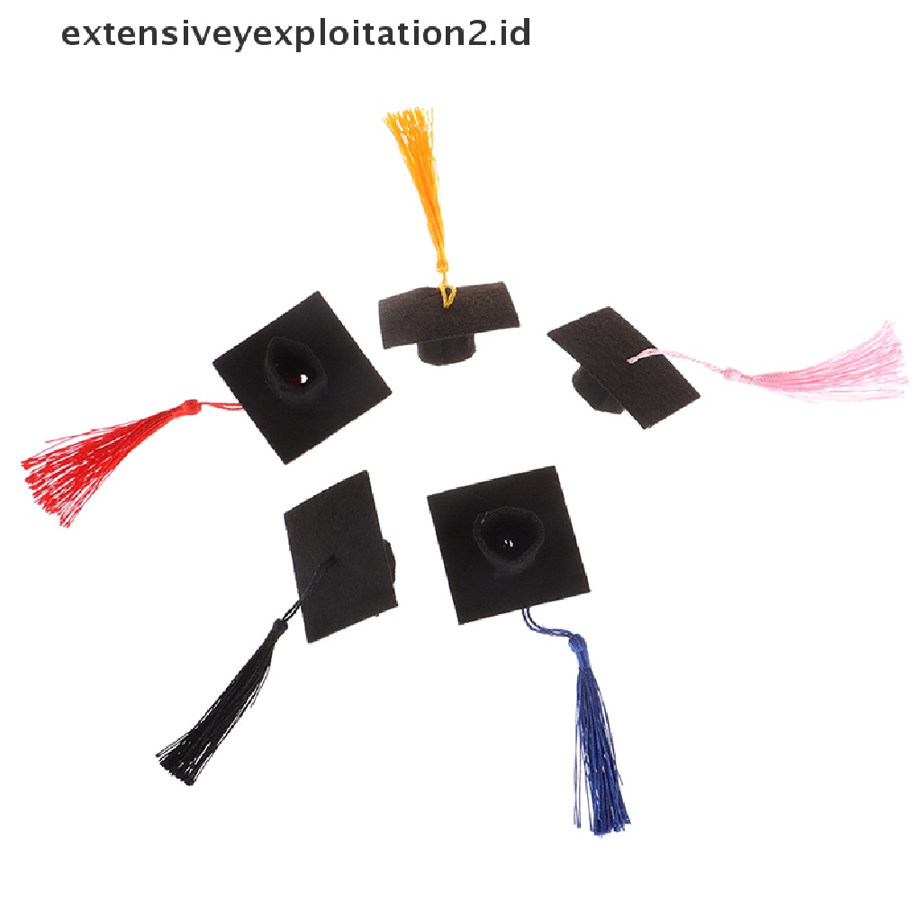 1pc Topi Wisuda Mini Dengan Rumbai Untuk Kostum Kelulusan