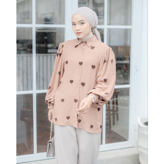 NAVALIA SHIRT / ATASAN WANITA / KEMEJA / BLOUSE / BUSUI