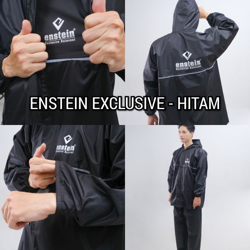 JAS HUJAN MANTEL SETELAN PRIA WANITA ANTI REMBES ENSTEIN EXCLUSIVE BAHAN SETARA AXIO