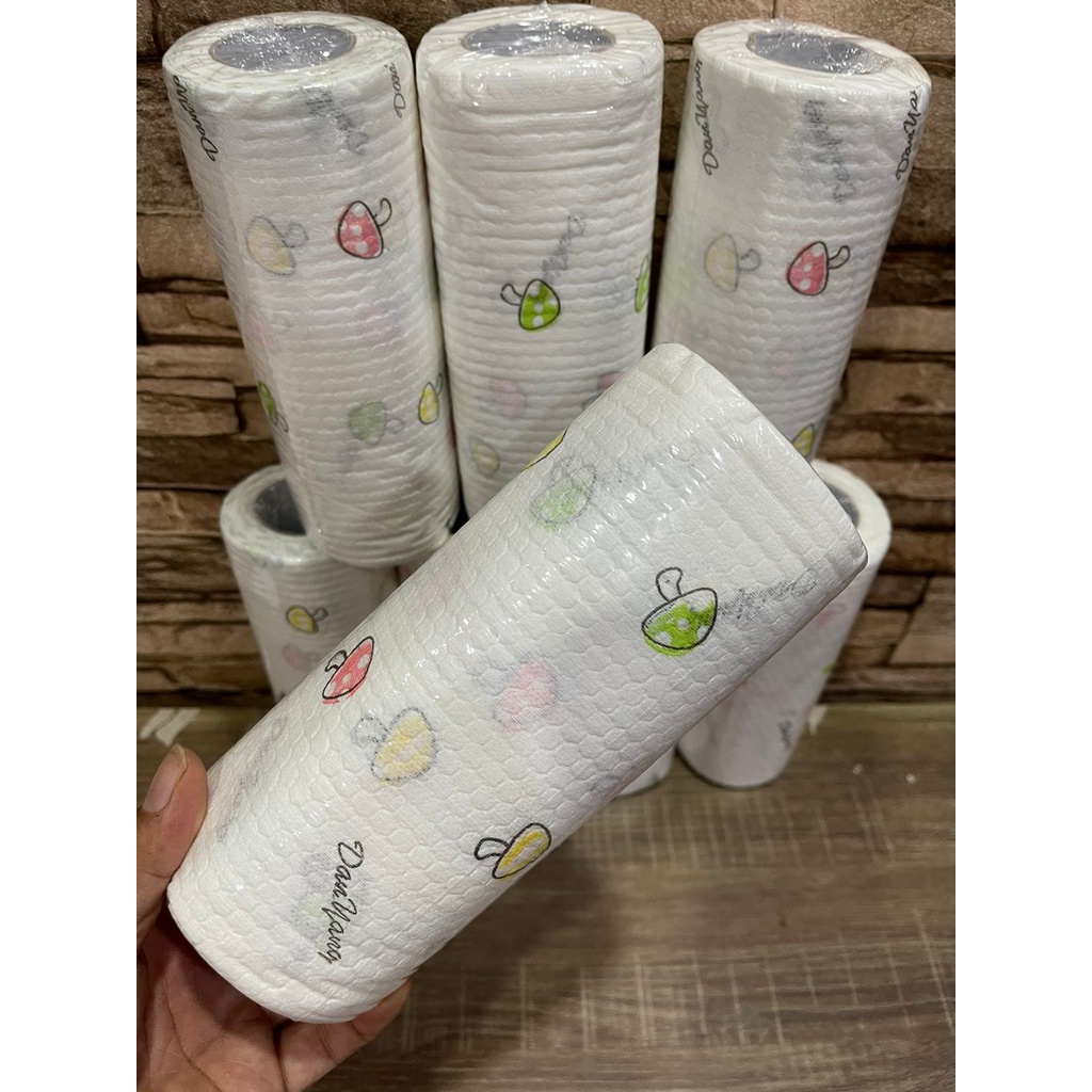 COD tissu Roll gulung dapur penyerap minyak multifungsi bisa dicuci-motif