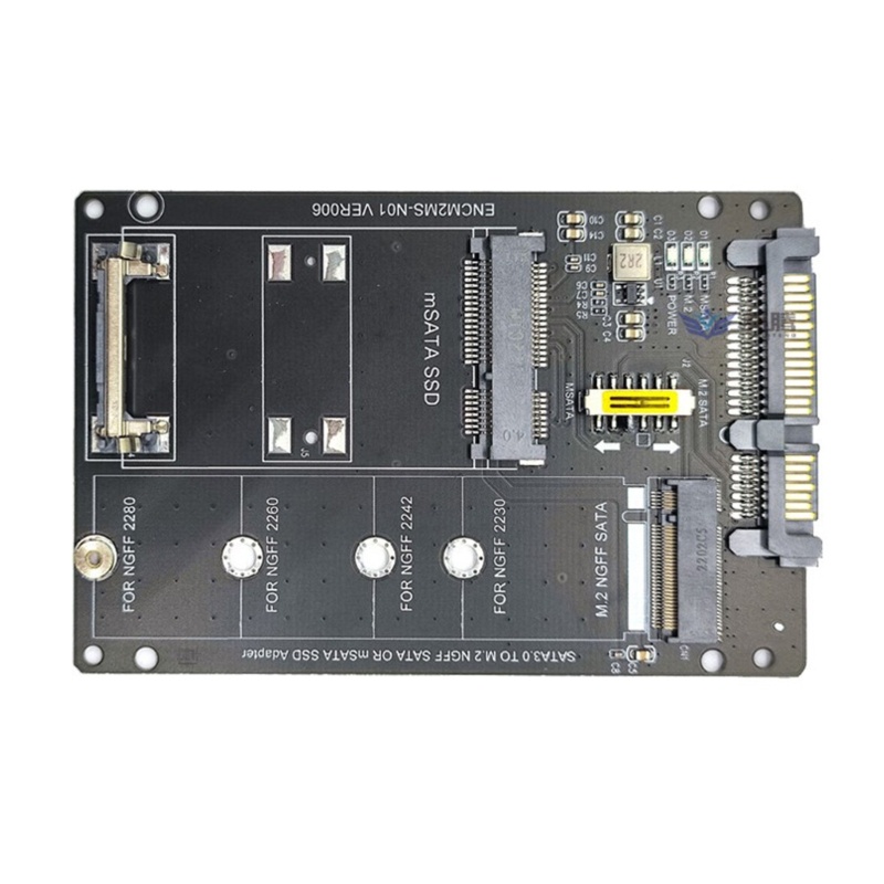 Btsg 6G to M2 NGFF SSD MSATA Adapter Card MSATA Ke M.2 SATA3 Adaptor Hardisk