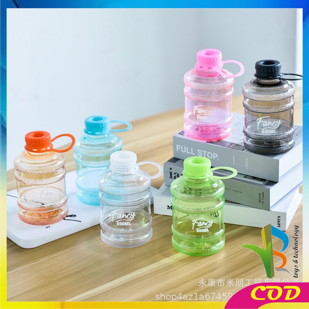 RB-C307 Botol Minum Bentuk Galon 650ml / Galon Mini Anak / Botol Air Minum Plastik Unik BPA FREE / Kids Water Bottle