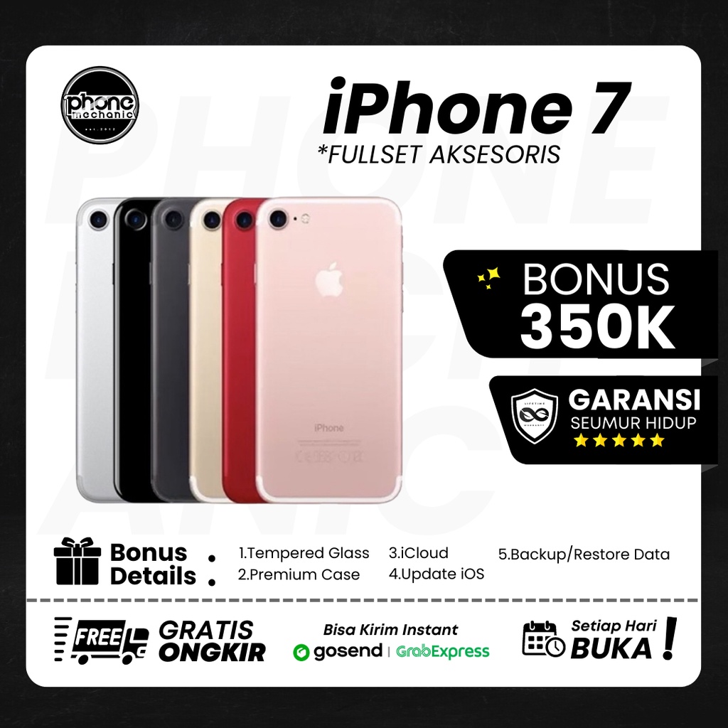 Jual IPhone 7 Second Original 32 GB,128 GB, 256 GB Resmi No Rekondisi ...