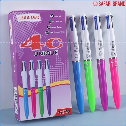 

Bolpen / Pulpen/ Bollpoint 4 Warna Safari 4C