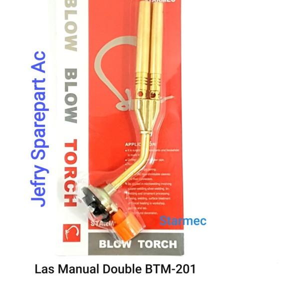 GAS TORCH DOUBLE MANUAL KEPALA LAS PORTABLE BLOW BLOW TORCH STARMEC