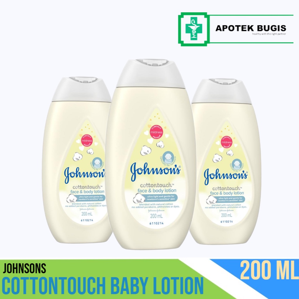 JOHNSON'S CottonTouch Baby Lotion - Losion Bayi 200ml Pelembab dan melindungi kulit bayi