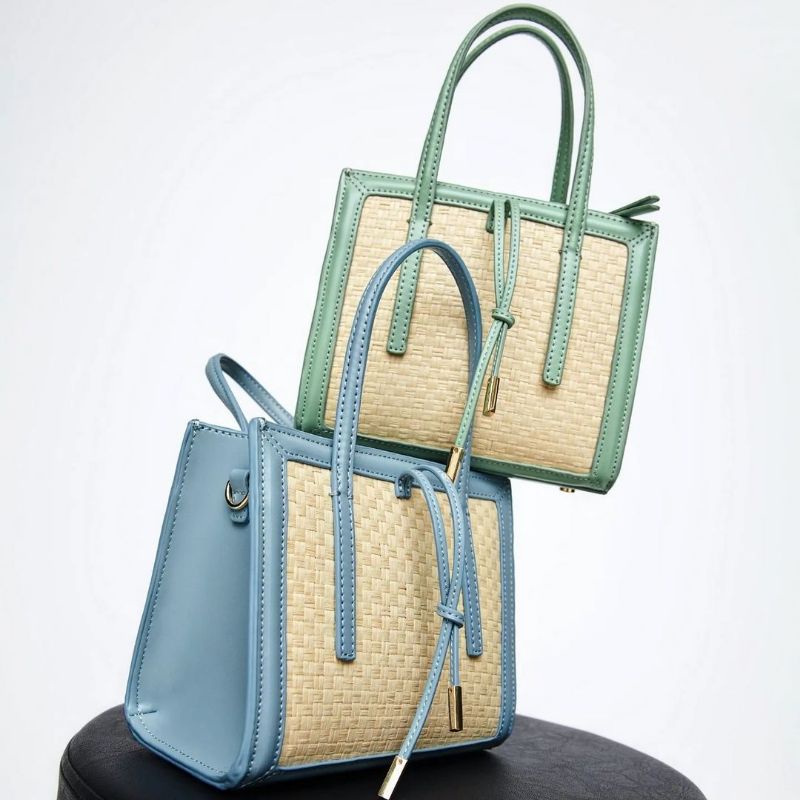 ZRA RAFFIA MINI CITY BAG include paperbag