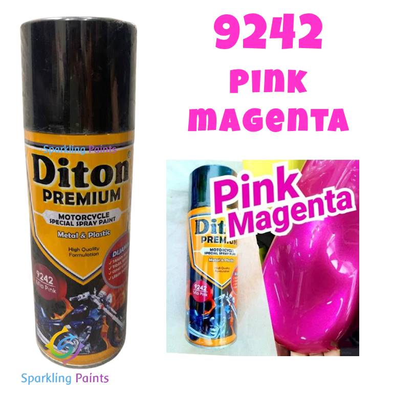 Pilox Diton Premium 9242 Mio Pink Ping Magenta Merah Muda Cat Pilok Metalik Metallic Tahan Bensin