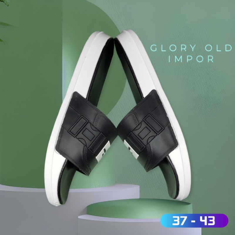 Sandal / Sendal Slop Selop karet cowok dewasa IMPOR Laki Laki Unisex GLORY OLD keren