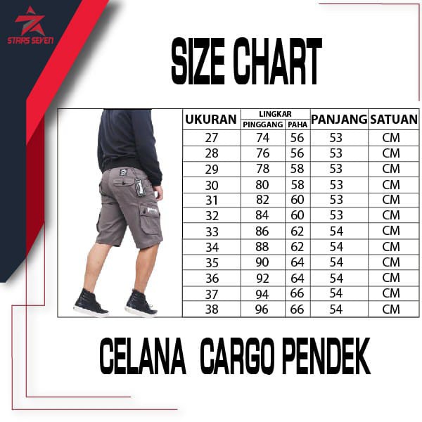 Celana Cargo Pendek Pria