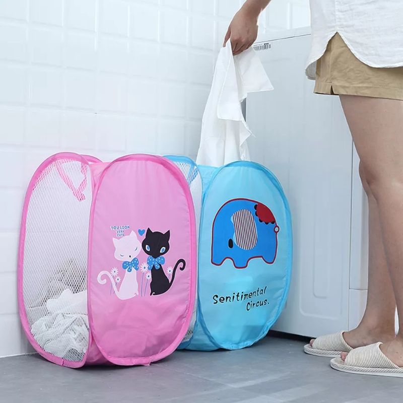 Keranjang Lipat Sergabuna Keranjang Pakaian Mainan Boneka