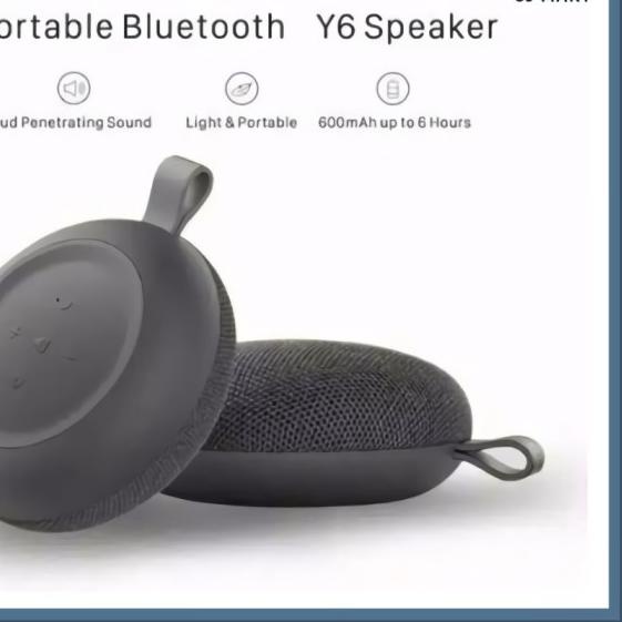 SAKUMINI Y6 ROUND BLUETOOTH WIRELESS SPEAKER