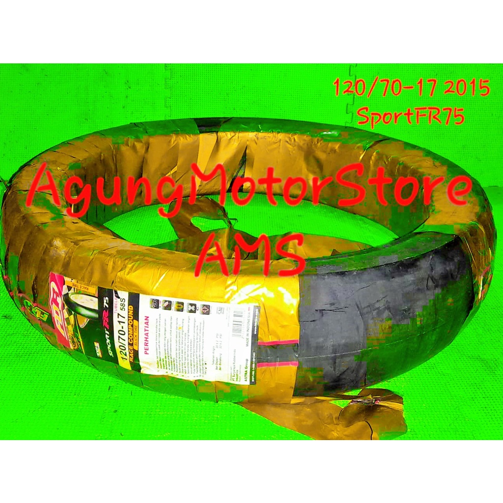 BAN LUAR TUBELESS RING 17 120/70 FDR SPORT FR75 RACE COMPOUND SLICK TIRE