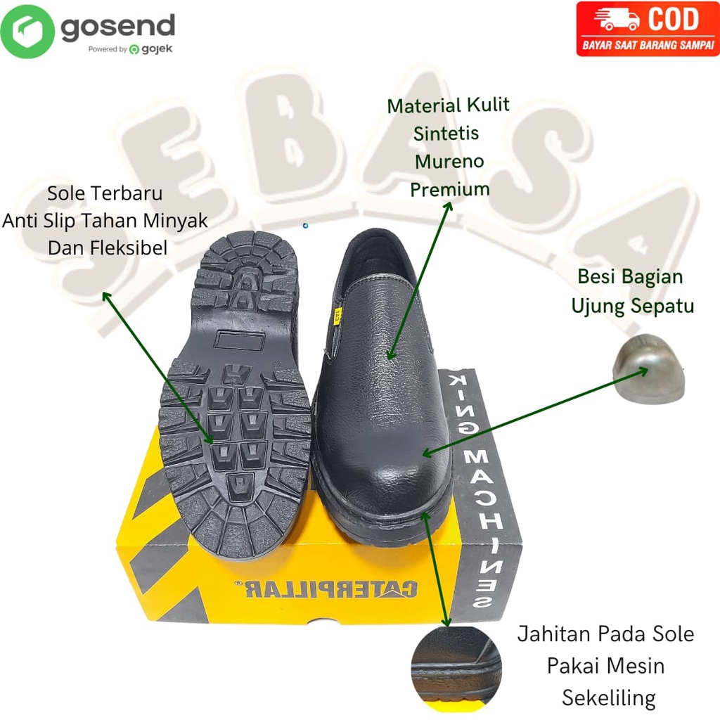 sepatu sefety sebasa pelindung sepatu kerja