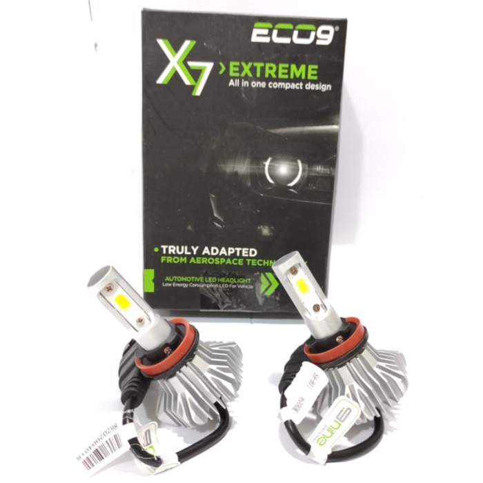 ECO9 X7 LUMINOS LED H11 LAMPU FOGLAMP HEADLAMP MOBIL UNIVERSAL GARANSI