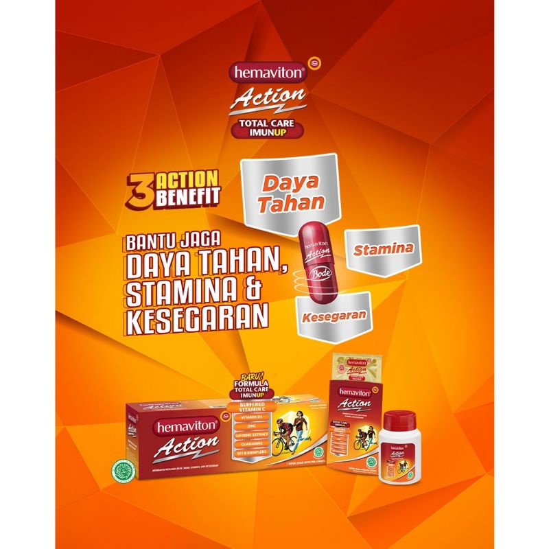 hemaviton Action 1 Botol @ 30 Tablet - Total Care ImunUP