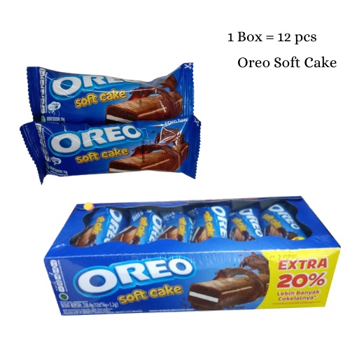 

1 Pack Kue Bolu Oreo Soft Cake Box isi 12pcs @16gr Coklat Bolu