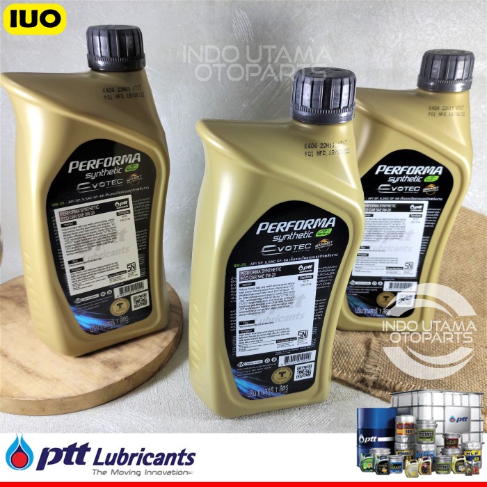 Oli Mesin 0W20 PTT Performa Synthetic ECO Evotech API SP 1L