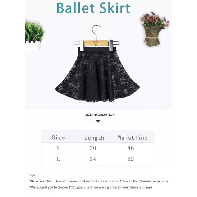 ROK RENDA BALET ANAK - WRAPSKIRT SOFT LACE KIDS BALLET GYM DANCE