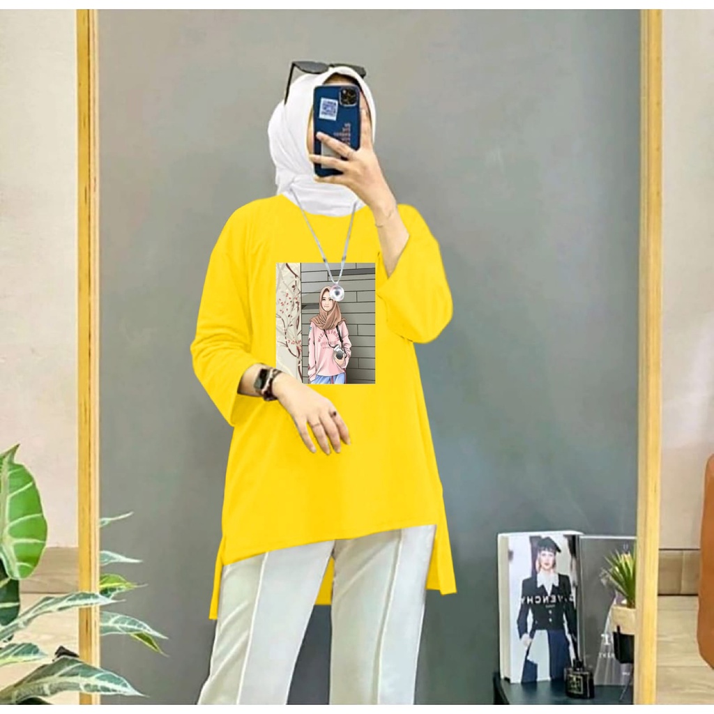 BAJU TUNIK FOTO GRAFER JUMBO XXL TERBARU ~ BAJU OVERSIZE WANITA KEREN MASA KINI DAN TERLARIS