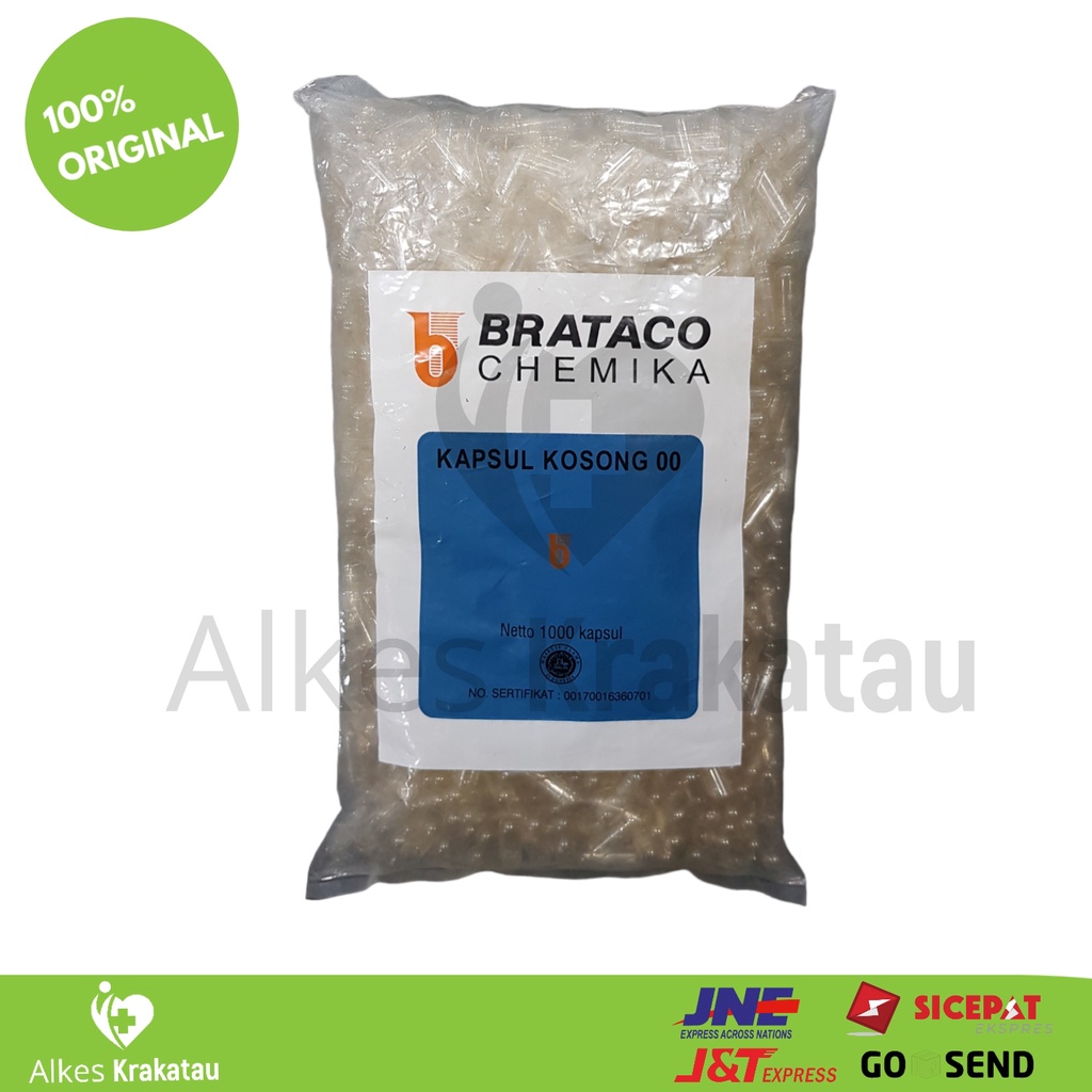 Kapsul Kosong ukuran 00 Brataco Chemika / Capsule Obat