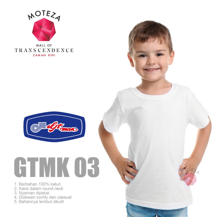 Moteza Kaos Dalam Anak GT Man - 302 BB / BTSS 01 / GTMK 03